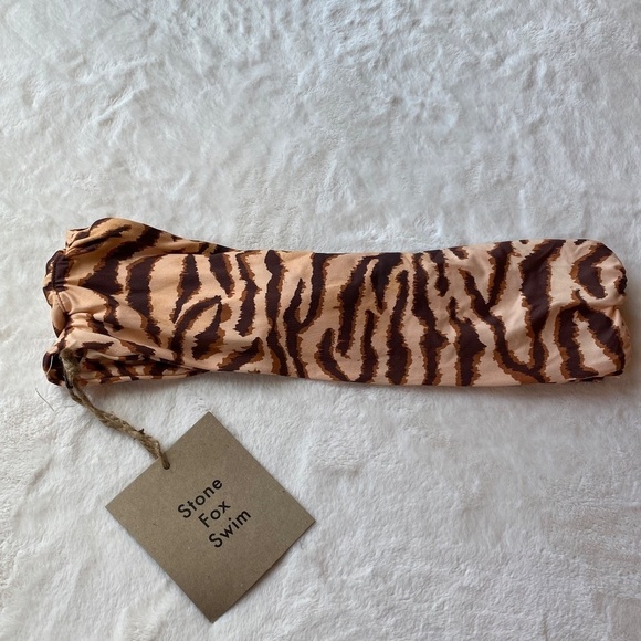 New! Stone Fox Swim Lele knotted nadeau bikini top 19654 - Picture 6 of 12